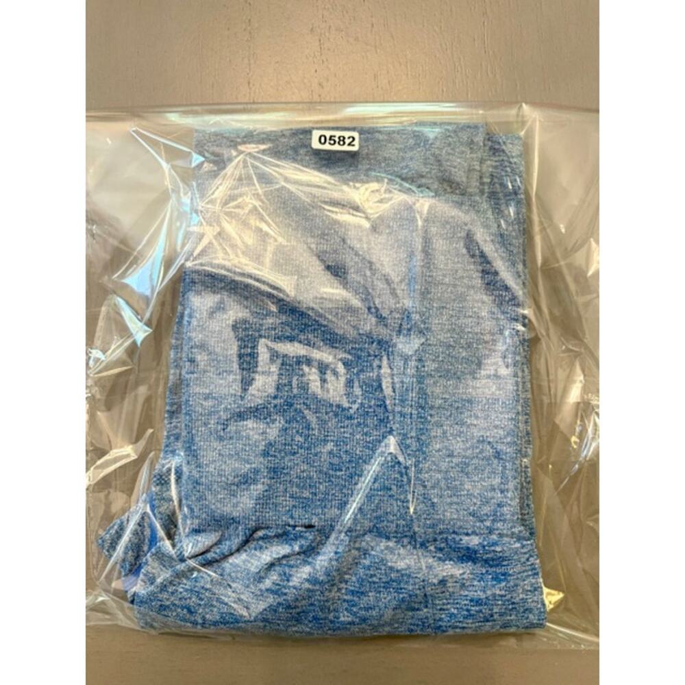 Gymshark Vital Seamless Leggings Blue Heather Marl High Rise Yoga Pants Size S - Picture 12 of 12